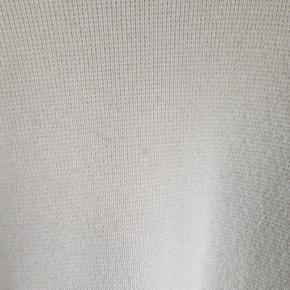 Baldwin Cream Cashmere Wool Mock Neck Boxy Fit Oversized Sweater S - Picture 3 of 6